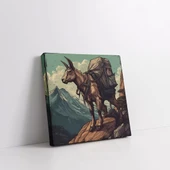 Gezgin Keçi Kanvas Tablo thumbnail 2