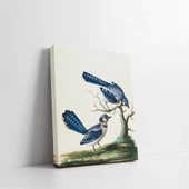 Mavi Kuşlar Kanvas Tablo thumbnail 2