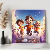 Uçan Kahramanlar Kanvas Tablo thumbnail 3