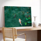 Göletin Sakinleri Kanvas Tablo thumbnail 3