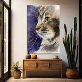 Kedi Kanvas Tablo thumbnail 1