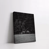 Ormandaki Geyikler Kanvas Tablo thumbnail 2