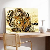 Leopar Bakışı Kanvas Tablo thumbnail 3