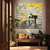 Klavye Üzerinde Hikayeler Kanvas Tablo thumbnail 1