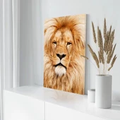 Sarı Aslan Kanvas Tablo thumbnail 3