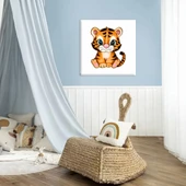 Sevimli Kaplan Kanvas Tablo thumbnail 1