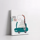 Şapkalı Dino Kanvas Tablo thumbnail 2