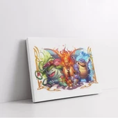 Üç Pokemon Kanvas Tablo thumbnail 2