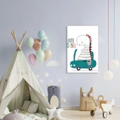 Şapkalı Dino Kanvas Tablo thumbnail 1