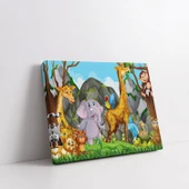 Orman Hayvanları Parkı Kanvas Tablo thumbnail 3