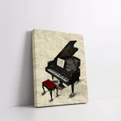 Duygusal Çello Kanvas Tablo thumbnail 3