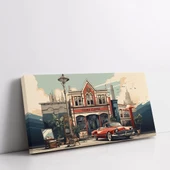 Şehir Silueti Kanvas Tablo thumbnail 2