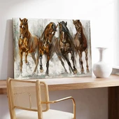 Yabani Atlar Kanvas Tablo thumbnail 3