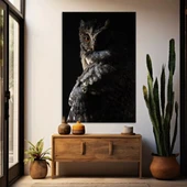 Baykuş Kanvas Tablo thumbnail 1