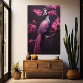 Tavus Kuşu Kanvas Tablo thumbnail 1