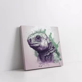 Yeşil Kaplumbağa Kanvas Tablo thumbnail 2