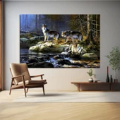 Kurt Ailesi Kanvas Tablo thumbnail 1