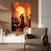 Jazz Gecesi Kanvas Tablo thumbnail 1