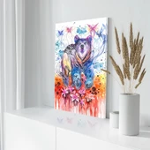 Rengarenk Ayı Kanvas Tablo thumbnail 3