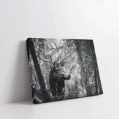 Tek Boynuzlu Geyik Kanvas Tablo thumbnail 2