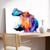 Renkli Deve Kanvas Tablo thumbnail 3