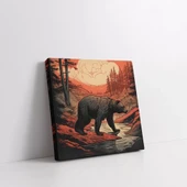 Boz Ayı Kanvas Tablo thumbnail 2