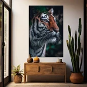 Vahşi Kaplan Kanvas Tablo thumbnail 1