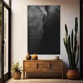 Siyah Fil Kanvas Tablo thumbnail 1