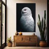 Beyaz Baykuş Kanvas Tablo thumbnail 1