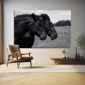 Birlikte Koşan Atlar Kanvas Tablo thumbnail 1