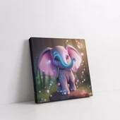 Neşeli Fil Kanvas Tablo thumbnail 2