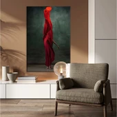 Kırmızı Şemsiye Kanvas Tablo thumbnail 1