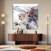 Peçeli Baykuş Kanvas Tablo thumbnail 1