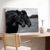 Birlikte Koşan Atlar Kanvas Tablo thumbnail 3