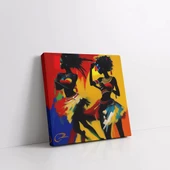 Etnik Dansçılar Kanvas Tablo thumbnail 3