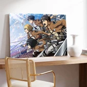 Attack On Titan Toplu Kanvas Tablo thumbnail 3