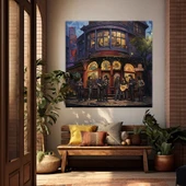 Geceye Melodi Kanvas Tablo thumbnail 1