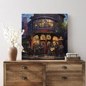 Geceye Melodi Kanvas Tablo thumbnail 2