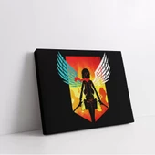 Attack On Titan Logo Kanvas Tablo thumbnail 2