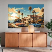 Günbatımı Bulvarı Kanvas Tablo thumbnail 1