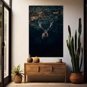 Ormandaki Geyik Kanvas Tablo thumbnail 1