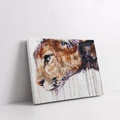 Aslanın Manevi Portresi Kanvas Tablo thumbnail 2