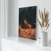 Kahverengi Asil At Kanvas Tablo thumbnail 3