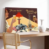 ''Sağlığına'' Vintage Kanvas Tablo thumbnail 3