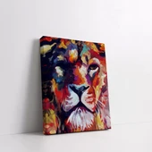 Göz Kamaştırıcı Aslan Kanvas Tablo thumbnail 2