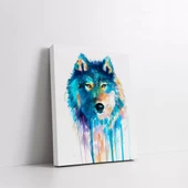 Sibirya Kurdu Kanvas Tablo thumbnail 2