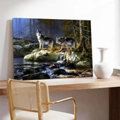 Kurt Ailesi Kanvas Tablo thumbnail 3