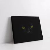 Gizemli Kedi Kanvas Tablo thumbnail 2