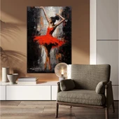 Kırmızı Flamenko Kanvas Tablo thumbnail 1