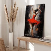 Kırmızı Flamenko Kanvas Tablo thumbnail 2